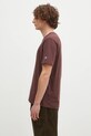 Champion t-shirt bawełniany Crewneck 220713 brązowy AW24