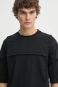 Majica kratkih rukava Heliot Emil crna AW24.M.09.123.BLK01