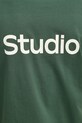 Бавовняна футболка Études Studio H24MMTSH103 зелений