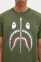 Βαμβακερό μπλουζάκι A Bathing Ape Shark πράσινο 1K80110003