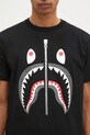 Хлопковая футболка A Bathing Ape Shark чёрный 1K80110003