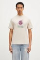 Памучна тениска Butter Goods Bomb Tee стандартна бежов BG243100