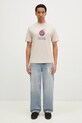 Βαμβακερό μπλουζάκι Butter Goods Bomb Tee BG243100 μπεζ