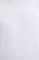 Hollister Co. tricou din bumbac KI323.4213.100 alb