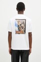 Baracuta t-shirt bawełniany Barbour x Baracut Archive nadruk biały BRTEE0018