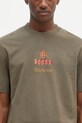 Хлопковая футболка Baracuta Barbour x Baracut Archive зелёный BRTEE0018