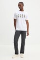 Памучна тениска PS Paul Smith M2R.011R.PP5080 бял SS25