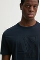 Armani Exchange tricou din bumbac bleumarin 6DZTJH.ZJ8EZ