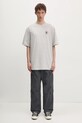 Flowers for Society tricou din bumbac Basic FFSAPP040 gri