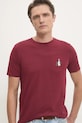 Бавовняна футболка Lindbergh бордо 30.400313.DKRED