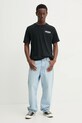 Хлопковая футболка Converse 10027561.A01 чёрный SS25