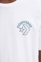 Хлопковая футболка Converse 10027096.A02 бежевый