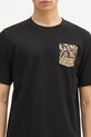 Evisu cotton t-shirt Brocade Pocket & Seagull Emb black 2EAHTM4TS7067