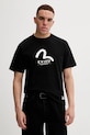 Evisu tricou din bumbac Seagull & Evisu Print imprimeu negru 2EAHTM4TS7070