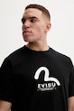 Evisu tricou din bumbac Seagull & Evisu Print negru 2EAHTM4TS7070