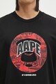Хлопковая футболка AAPE Theme чёрный AAPTEM1423XXM
