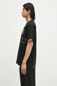 AAPE tricou din bumbac Theme AAPTEM1425XXM negru AW24