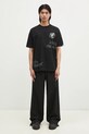 AAPE tricou din bumbac Theme negru AAPTEM1425XXM