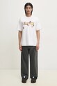 Βαμβακερό μπλουζάκι AAPE Theme AAPTEM1499XXM λευκό