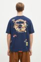 Clothing AAPE cotton t-shirt Theme AAPTEM1499XXM navy