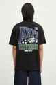 AAPE tricou din bumbac Theme Main print negru AAPTEM1549XXN