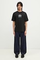 AAPE tricou din bumbac Theme Main negru AAPTEM1549XXN