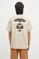 Хлопковая футболка AAPE Moon Face Logo печать бежевый AAPTEM1564XXN