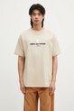 Одежда Хлопковая футболка AAPE Moon Face Logo AAPTEM1564XXN бежевый