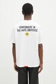 Clothing AAPE cotton t-shirt Aaper Universe AAPTEM1573XXN white