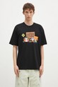 AAPE cotton t-shirt Aaper Universe cotton black AAPTEM1573XXN