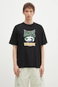 Abbigliamento AAPE t-shirt in cotone Moon Face Logo AAPTEM1547XXN nero