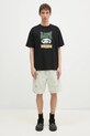 AAPE t-shirt bawełniany Moon Face Logo AAPTEM1547XXN czarny