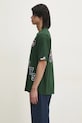 AAPE t-shirt in cotone Moon Face Logo AAPTEM1548XXN verde AW24