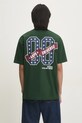 Îmbrăcăminte AAPE tricou din bumbac Moon Face Logo AAPTEM1548XXN verde