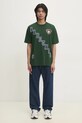 AAPE tricou din bumbac Moon Face Logo AAPTEM1548XXN verde