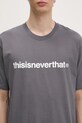 thisisneverthat t-shirt T-Logo Tee szary TN243TTSST01
