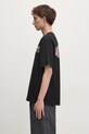 Manastash t-shirt bawełniany Citee Paint Logo 7924234004 czarny AW24