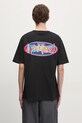Odzież Manastash t-shirt bawełniany Citee Paint Logo 7924234004 czarny