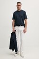 Armani Exchange t-shirt bawełniany 6DZTJK.ZJ3VZ granatowy AW24