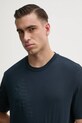 Armani Exchange t-shirt bawełniany granatowy 6DZTJK.ZJ3VZ
