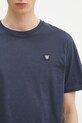 Бавовняна футболка Wood Wood Ace темно-синій 30250095
