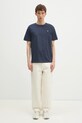 Бавовняна футболка Wood Wood Ace 30250095 темно-синій