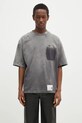 Maison MIHARA YASUHIRO cotton t-shirt Sun Faded Tee relaxed gray A13TS602