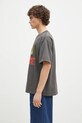 PLEASURES tricou din bumbac Chosen Heavyweight P24W033 gri AW24