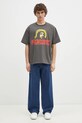 PLEASURES tricou din bumbac Chosen Heavyweight P24W033 gri