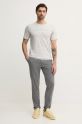 Lindbergh t-shirt bawełniany 30.400200.soft.grey szary AW24