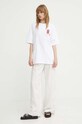 Samsoe Samsoe tricou din bumbac SAGIOTTO U24200007 alb AW24