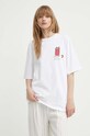 Samsoe Samsoe tricou din bumbac SAGIOTTO alb U24200007