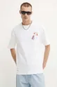 biały Samsoe Samsoe t-shirt bawełniany SAGIOTTO