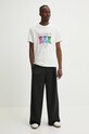 Barrow t-shirt bawełniany beżowy F4BWUATH061